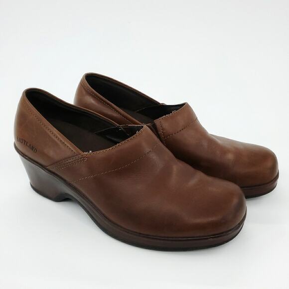 Eastland | Constance Leather Slip On Clog 8.5 - Picture 1 of 6